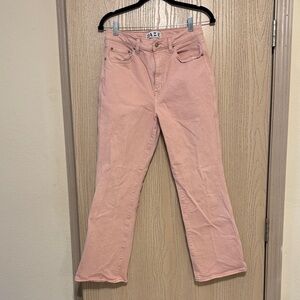 Daze Women's Ankle-Length Pink Jeans
